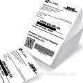 4x6 Fanfold Thermal Shipping Labels 500 ป้ายกำกับ